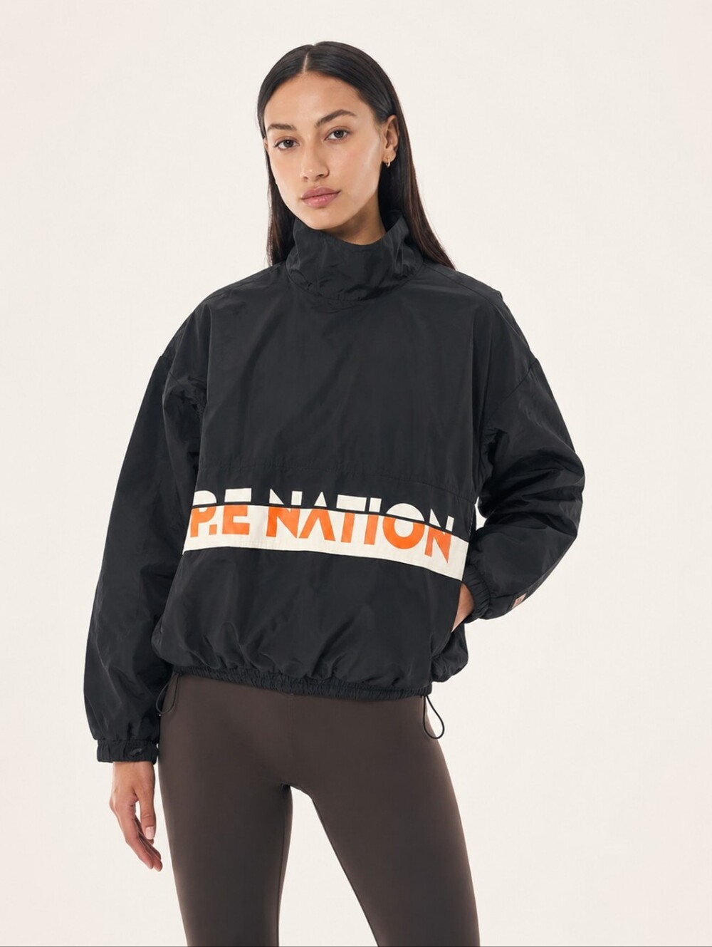 P. E. Nation Pullover Black & White Jacket Small New